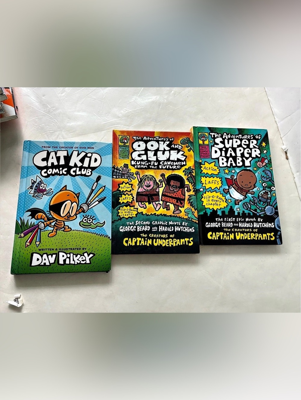 Scholastic Cat Kid Comic Club 3-Book Set Blue & Orange